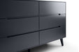 Alicia 6 Drawer Wide Chest - Anthracite Chest of Drawers Julian Bowen V2 