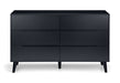 Alicia 6 Drawer Wide Chest - Anthracite Chest of Drawers Julian Bowen V2 