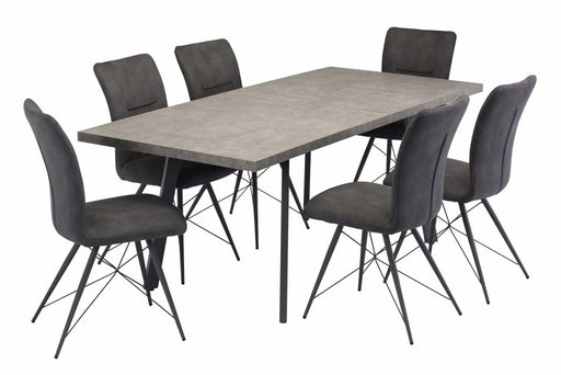 OMAHA 1.6m (+0.4m) EXTENDING DINING TABLE - GREY Extending Dining Table supplier 120 