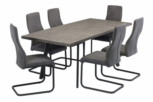 OMAHA 1.6m (+0.4m) EXTENDING DINING TABLE - GREY Extending Dining Table supplier 120 
