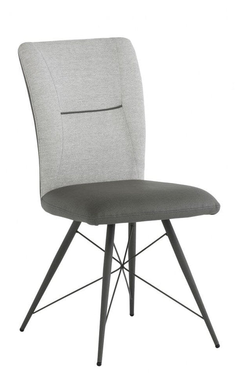 OMAHA DINING CHAIR - LIGHT GREY FABRIC/PU Dining Chair supplier 120 