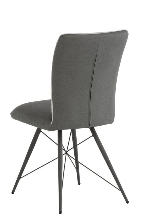 OMAHA DINING CHAIR - LIGHT GREY FABRIC/PU Dining Chair supplier 120 