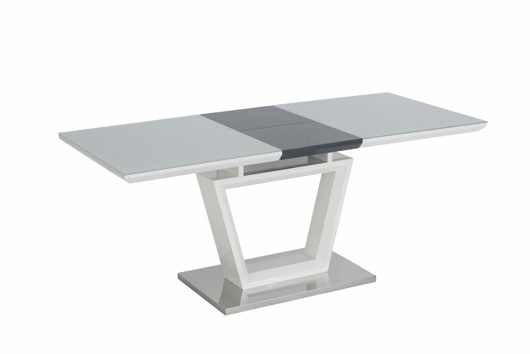 DENVER 1.4m (+0.4m) EXT DINING TABLE GREY INSERT Extending Dining Table supplier 120 