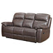 Aston 3 Seater Recliner Sofa FP Brown 