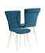 Lukas Chair- Blue/White (Set of 2) Accent Chair Derrys 