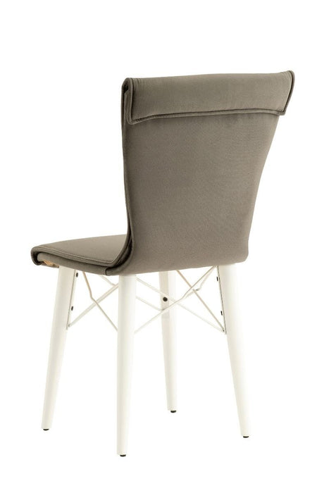 Lukas Chair - Charcoal/White (Set of 2) Accent Chair Derrys 