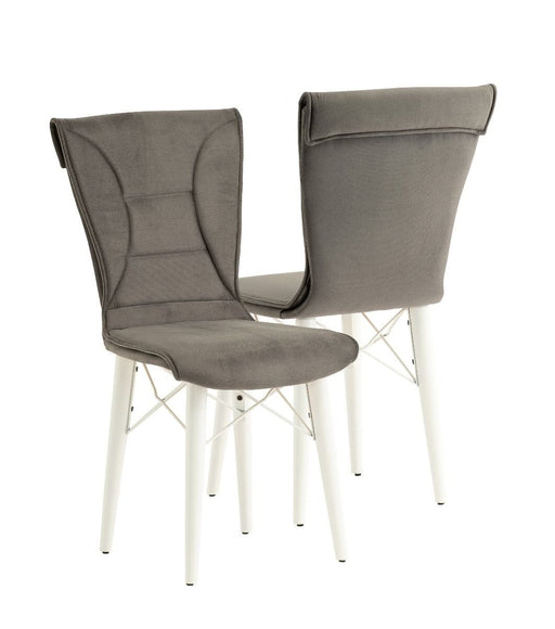 Lukas Chair - Charcoal/White (Set of 2) Accent Chair Derrys 