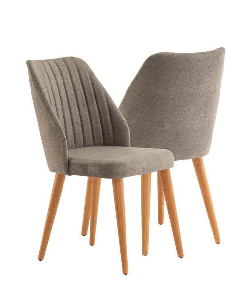 Hazal Chair - Charcoal/Walnut (Set of 2) Accent Chair Derrys 