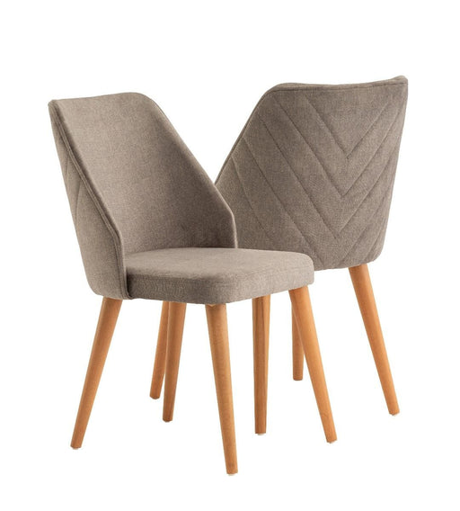 Zara Chair - Charcoal/Walnut (Set of 2) Accent Chair Derrys 