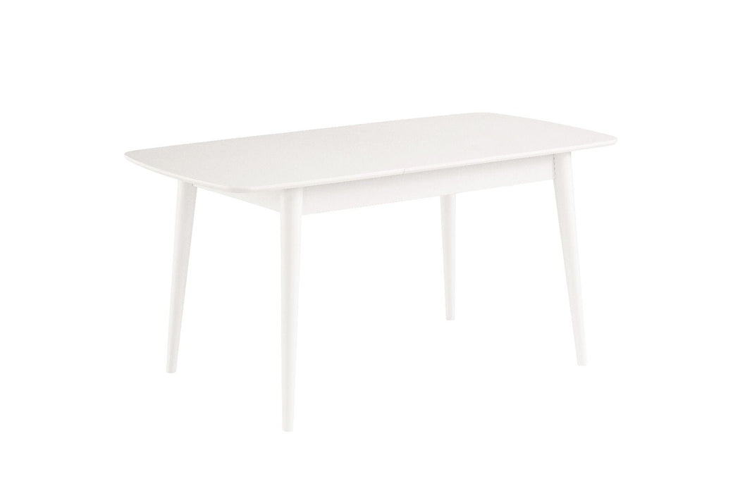 Fara Extending Dining Table White + 6 Chairs Charcoal *special* Extending Dining Table Derrys 