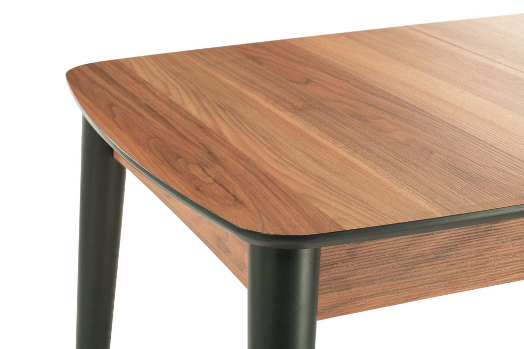 Fara Extending Dining Table - Light Walnut Extending Dining Table Derrys 