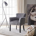 Heavy Shag Faux Sheepskin Tub Chair-Grey Chair Derrys 