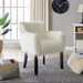 Heavy Shag Faux Sheepskin Tub Chair-White Chair Derrys 