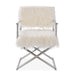 Faux Sheepskin Directors Chair-White Chair Derrys 