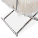 Faux Sheepskin Directors Chair-White Chair Derrys 