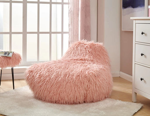 Faux Sheepskin Bean Bag-Pink Stools/Benches Derrys 