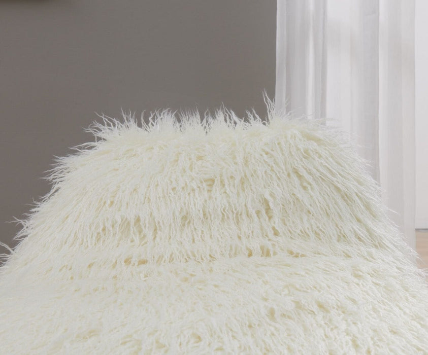 Faux Sheepskin Bean Bag-White Stools/Benches Derrys 