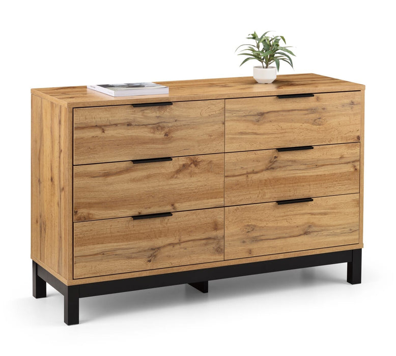 Bali 6 Drawer Wide Chest Chest Of Drawers Julian Bowen V2 