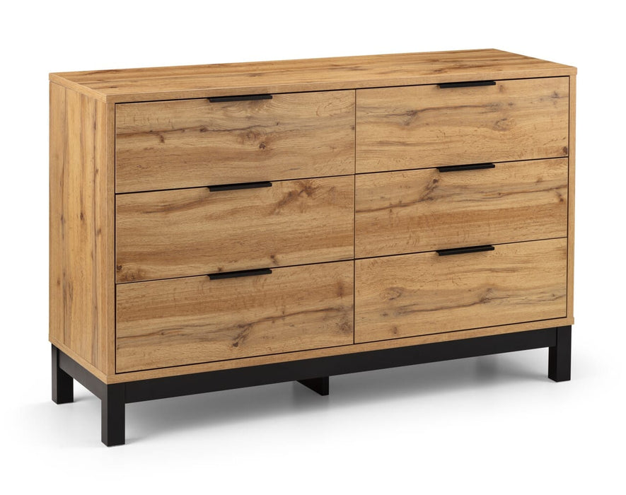 Bali 6 Drawer Wide Chest Chest Of Drawers Julian Bowen V2 