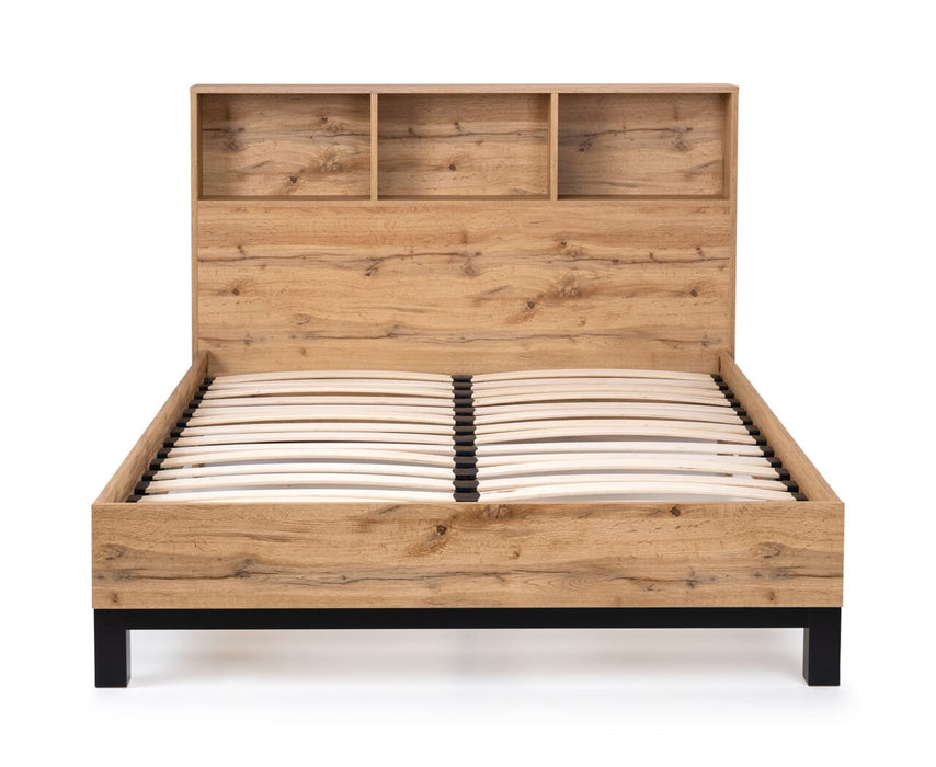 Bali Bookcase Headboard Bed Frame 135Cm Bed frames Julian Bowen V2 