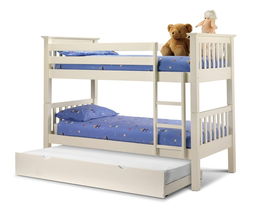 Barcelona Bunk Bed - Stone White Bunk Beds Julian Bowen V2 