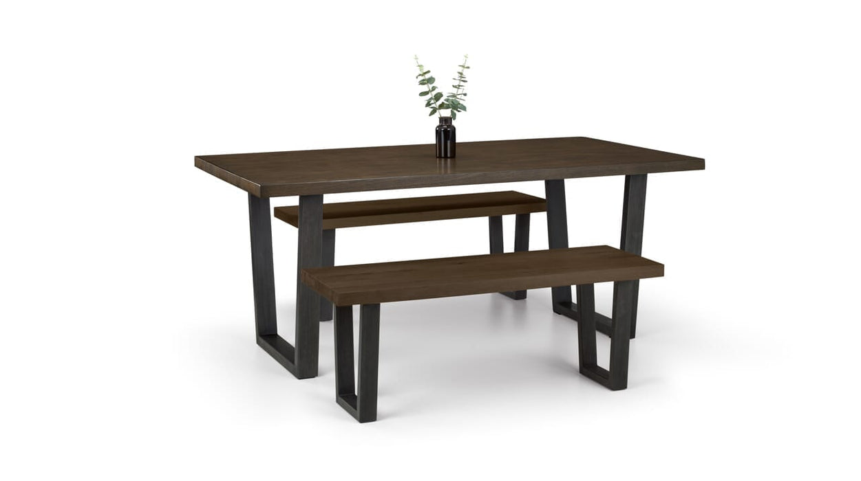 Brooklyn Dining Table - Dark Oak Dining Tables Julian Bowen V2 