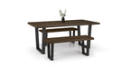 Brooklyn Dining Table - Dark Oak Dining Tables Julian Bowen V2 