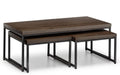 BROOKLYN NESTING COFFEE TABLES - DARK OAK Coffee Table Julian Bowen V2 