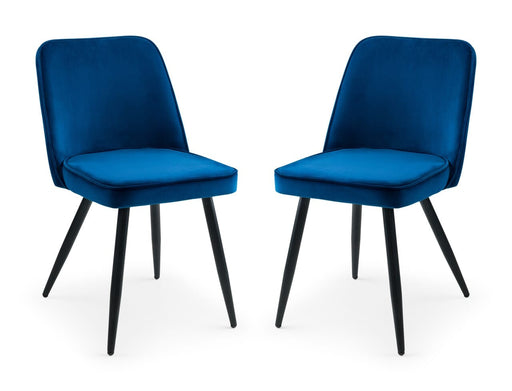 Burgess Dining Chair - Blue Dining Chairs Julian Bowen V2 