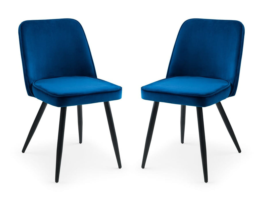 Burgess Dining Chair - Blue Dining Chairs Julian Bowen V2 