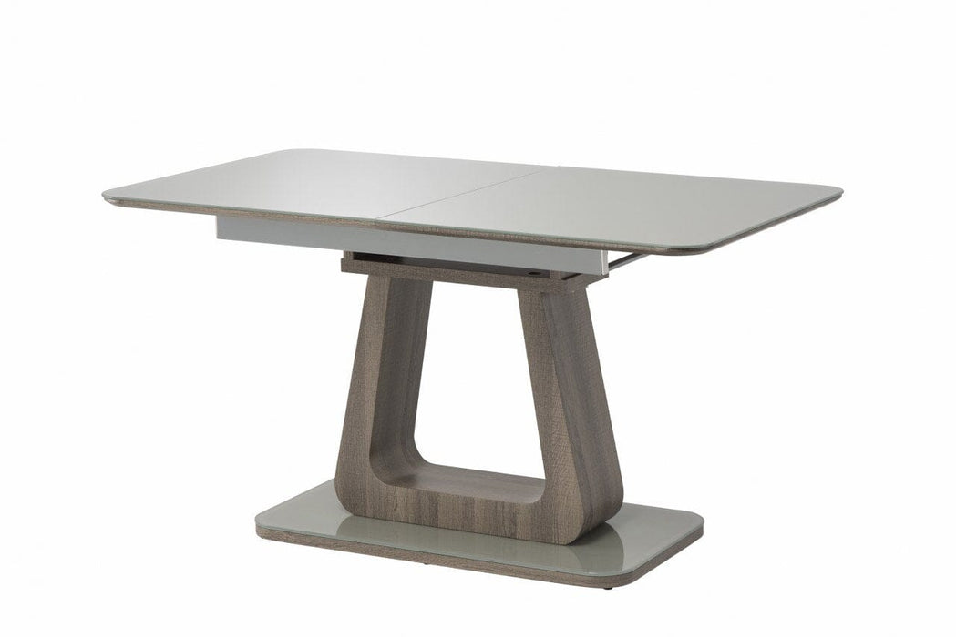 CHILE 1.4M(+.4M) DINING TABLE GREY/GREY OAK EXTENSION Extending Dining Table supplier 120 