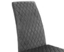 Calabria Velvet Cantilever Chair - Grey (4 Per Box) Dining Chairs Julian Bowen V2 