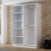 Wardrobe Tokyo 150cm White+Mirror Sliding Wardrobes Home Centre Direct 