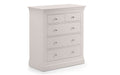 Clermont 3+2 Drawer Chest - Light Grey Chest of Drawers Julian Bowen V2 