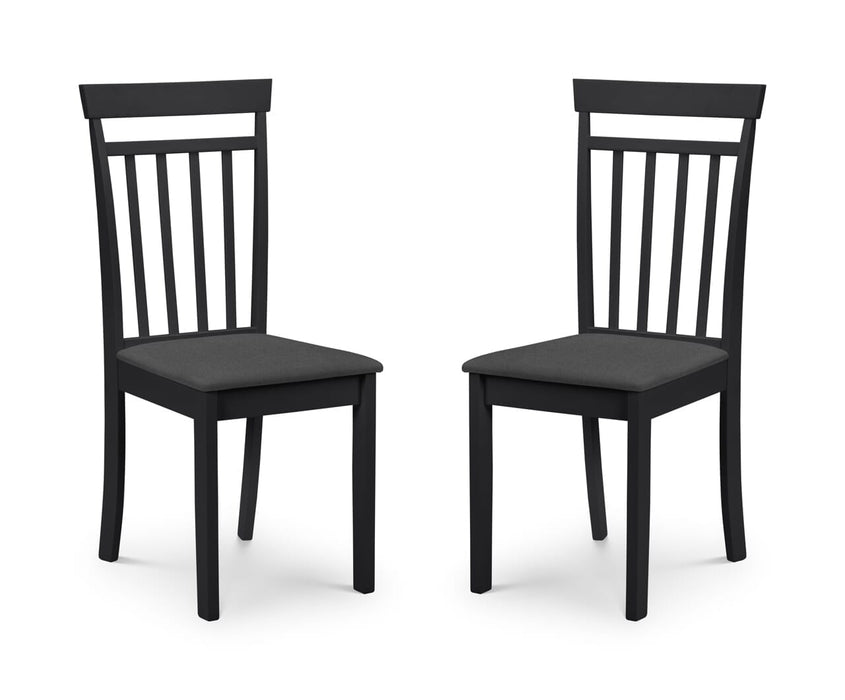 Coast Black Dining Chair Dining Chairs Julian Bowen V2 