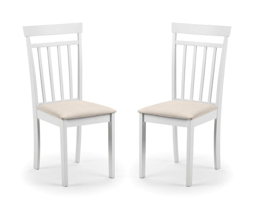 Coast Dining Chair - White (2 Per Box) Dining Chairs Julian Bowen V2 