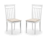 Coast Dining Chair - White (2 Per Box) Dining Chairs Julian Bowen V2 