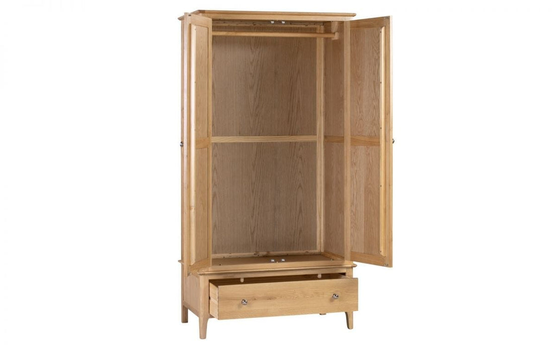 Cotswold 2 Door 1 Drawer Wardrobe Wardrobe Julian Bowen V2 