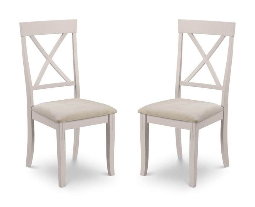 Davenport Elephant Grey Dining Chair (2 Per Box) Dining Chairs Julian Bowen V2 