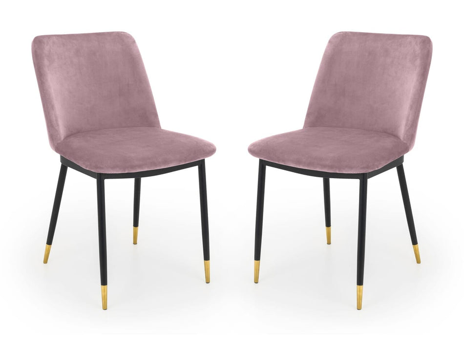 Delaunay Dining Chair - Dusky Pink Dining Chairs Julian Bowen V2 