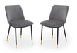 Delaunay Dining Chair - Grey (2 Per Box) Dining Chairs Julian Bowen V2 