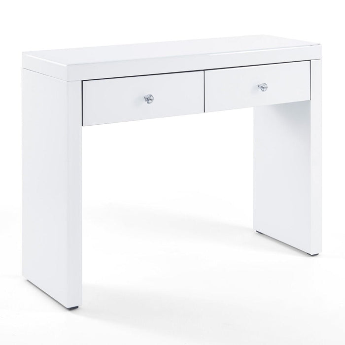 Hollywood White 2 Drawer Console Table Console Tables Derrys 