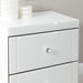 Hollywood 2 Drawer End Table-White Bedside Tables Derrys 