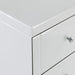 Hollywood 2 Drawer End Table-White Bedside Tables Derrys 