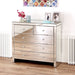 Hollywood 2/3 Chest- Glass Chest of Drawers Derrys 