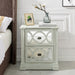 Modena 2 Drawer End Table Bedside Tables Derrys 