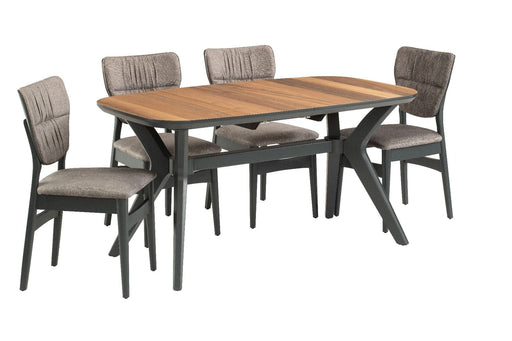 Dinamic Extending Dining Table + 6 Chair Charcoal Extending Dining Table Derrys 