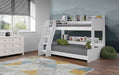 Domino Triple Sleeper White Bunk Beds Julian Bowen V2 