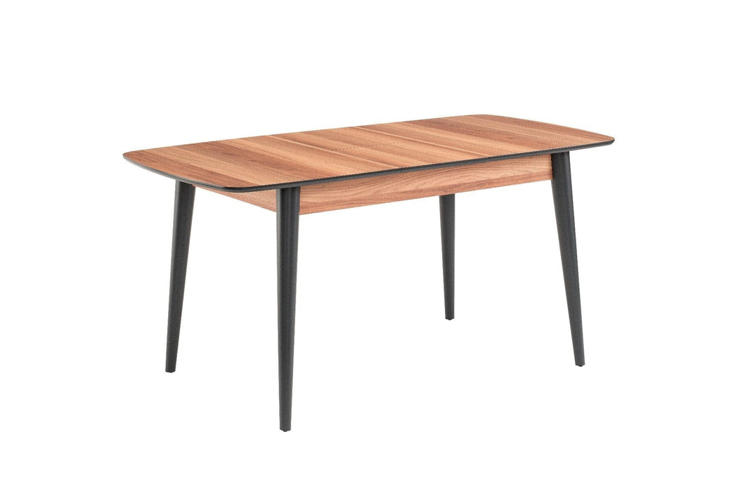 Fara Extending Dining Table - Light Walnut Extending Dining Table Derrys 