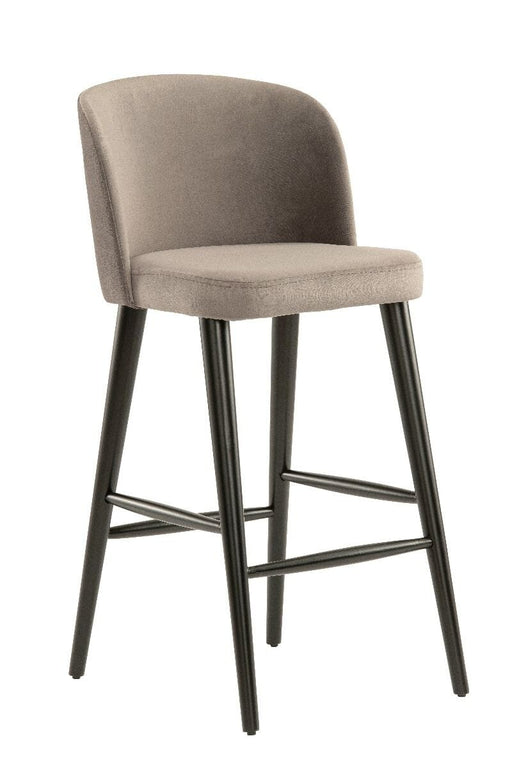 Nova Breakfast Bar Stool - Grey Velvet Bar Stools Derrys 